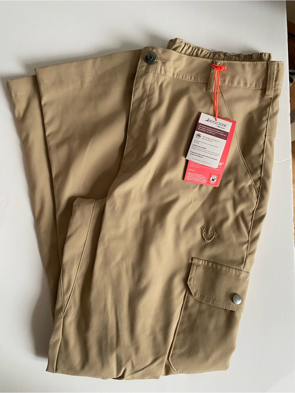 Women's Permethrin Khaki Cargo Trousers